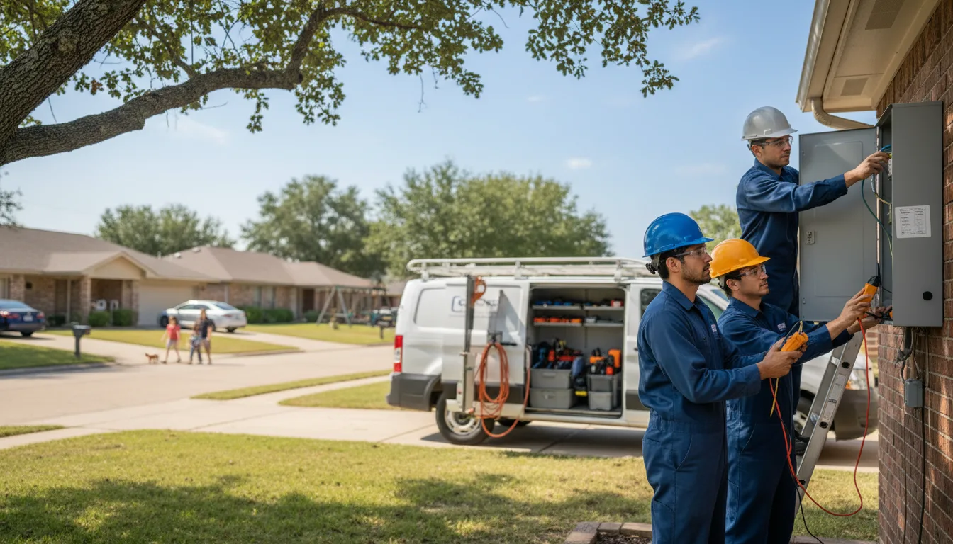 Certified electrician providing emergency electrical services in Friesland, WI